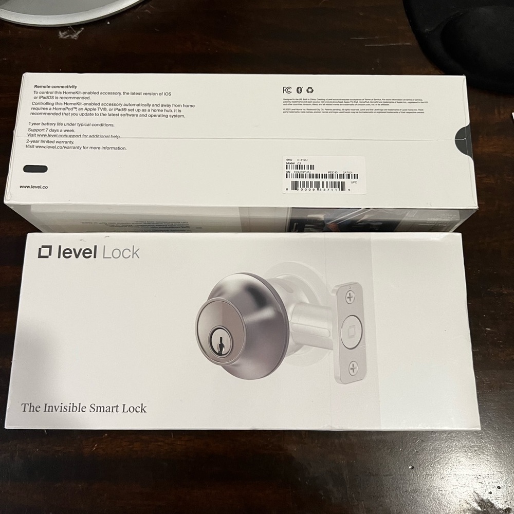 Smart phone front door entry lock Level Lock
